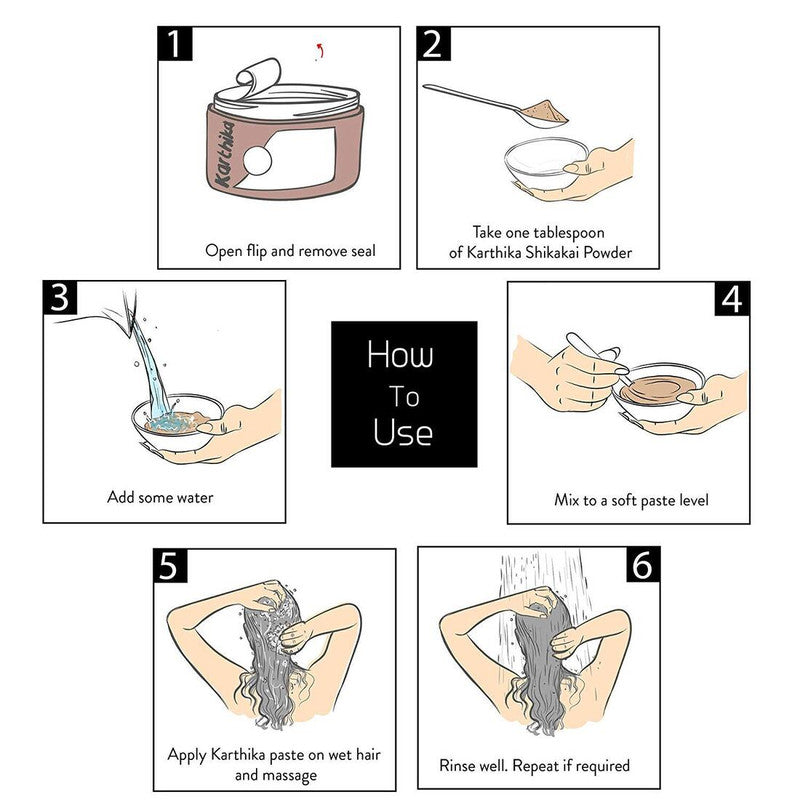 Karthika Shikakai Powder (180g - Pack Of 1)