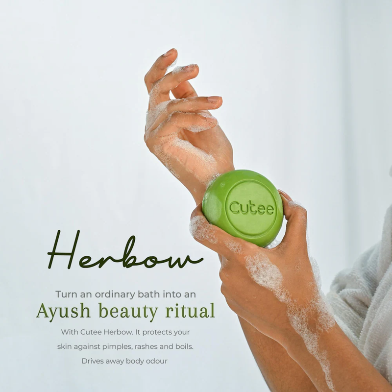 Cutee The Beauty Herbow Soap - Pack Of 2 (100g)
