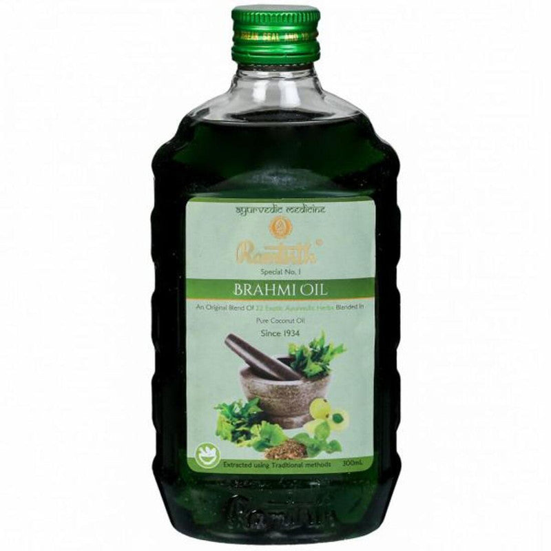 Ramtirth Brahmi Oil - 22 Exotic Ayurvedic Herbs blended in Pure Coconut Oil - 300 ML