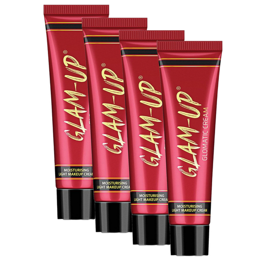 Glam Up Glomatic Moisturising Light Makeup Whitening Cream - 25g (Pack Of 4)