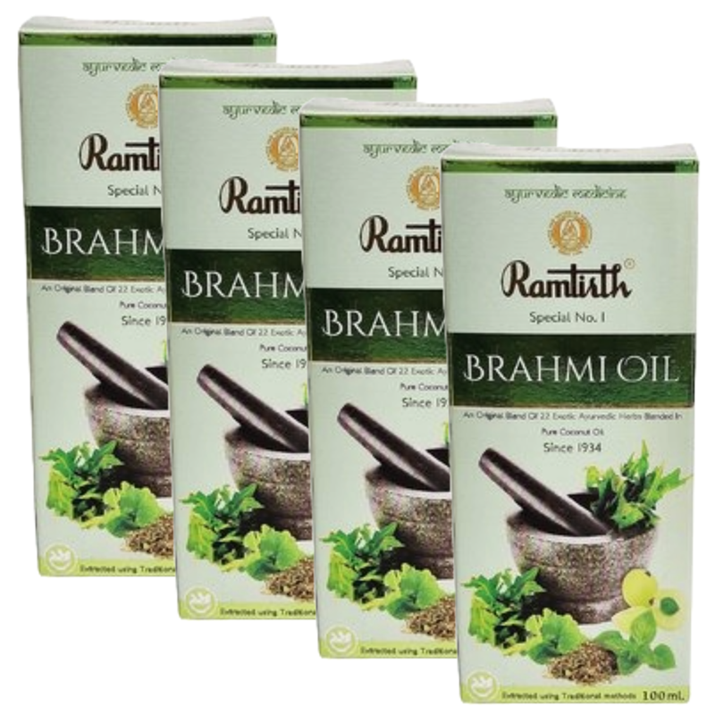 Ramtirth Brahmi Oil - 100ml (Pack of 4)
