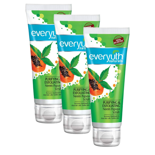 Everyuth Naturals Purifying & Exfoliating Neem Papaya Scrub 100g (Pack Of 3)