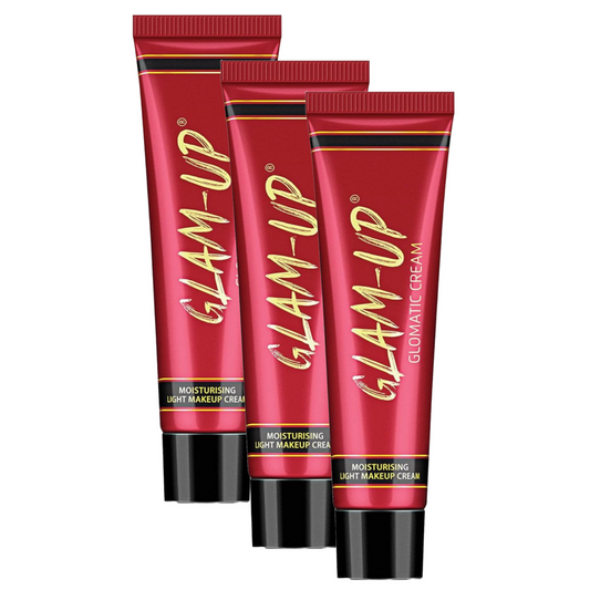 Glam Up Glomatic Moisturising Light Makeup Cream - 25g (Pack Of 3)