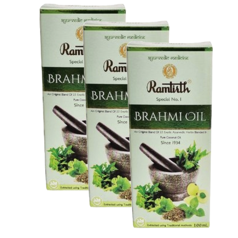 Ramtirth Brahmi Oil - 100ml (Pack of 3)