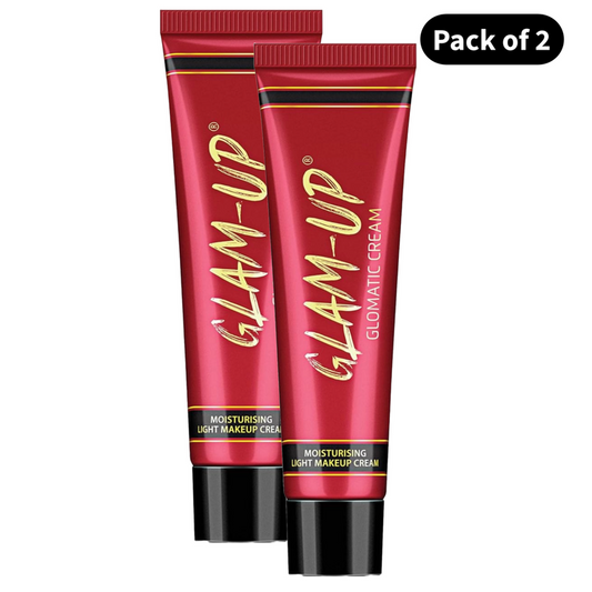 Glam Up Glomatic Light Makeup Face Cream - Pack Of 2 (25gm)