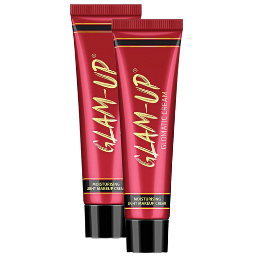 Glam Up Glomatic Moisturising Light Makeup Cream - 34g (Pack Of 2)
