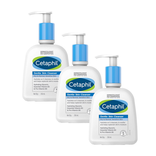Cetaphil Gentle Skin Cleanser - Pack Of 3 (250ml)