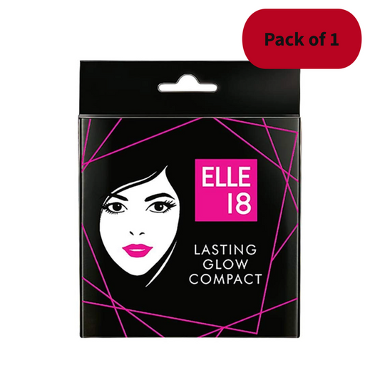 Elle 18 Lasting Glow Marble Compact - Pack Of 1 (9gm)