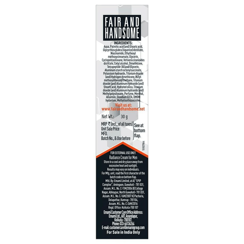 Emami Fair and Handsome Fairness Cream for Men, 30gm