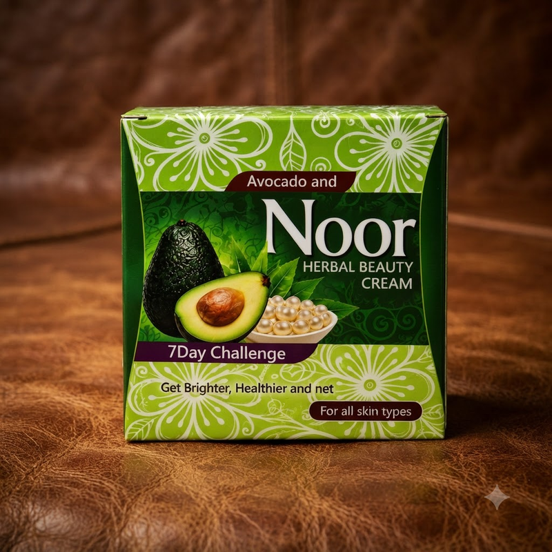Noor Herbal Beauty Avocado & Aloe Vera Facial Skin Nourishment Cream 30g