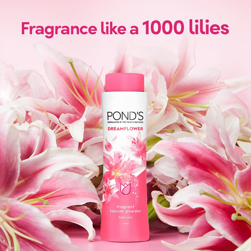 Ponds Dreamflower Frangrant Pink Lily Talcum Powder 200g Pack of 3