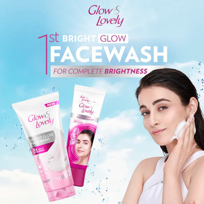 Glow & Lovely Bright C Glow 3x Multi Vitamis Face Wash 150g Pack of 4