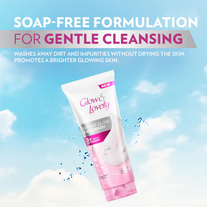 Glow & Lovely Bright Glow Face Wash (150gm)(Pack of 2)