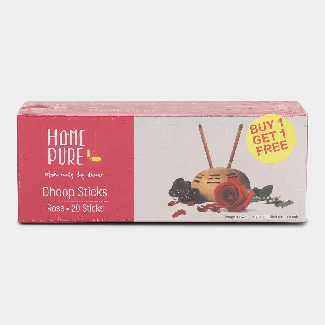 Home Pure Rose Wet Dhoop 20 Stick