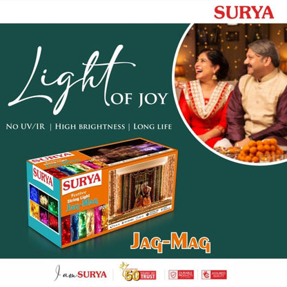 Surya Jag Mag Maxx Festive String Light Pack of 4