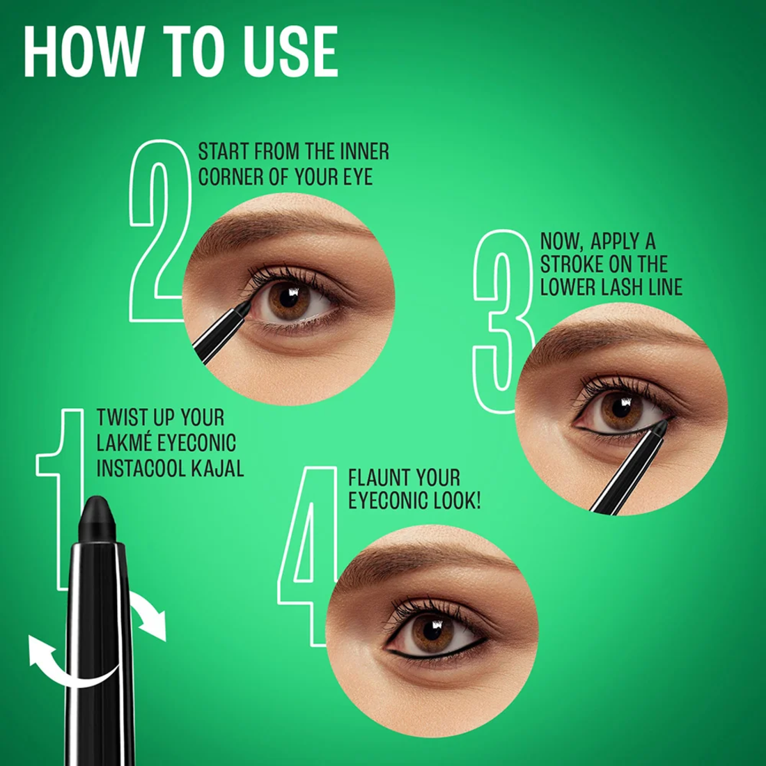 Lakme 9 to 5 Eyeconic Insta Cool Kajal 0.35g