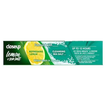 Closeup Lemon + Sea Salt Toothpaste (150gm)(Pack of 2)