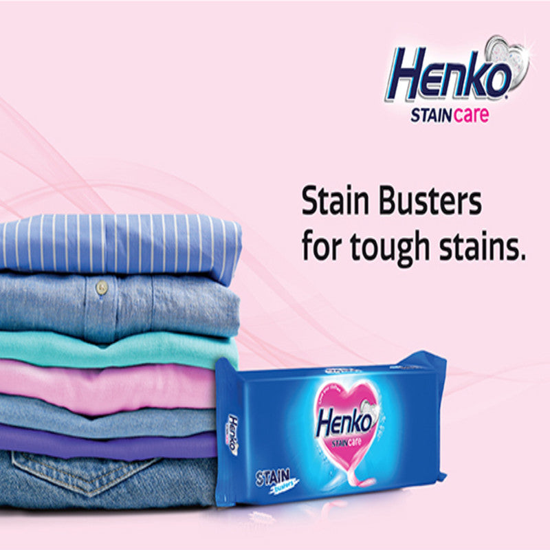 Henko Stain Care Stain Busters Detergent Bar 250g Pack of 3