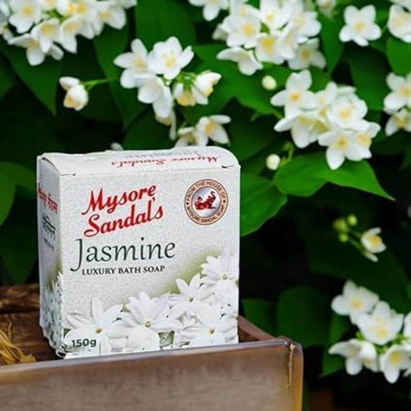 Mysore Sandal Jasmine Luxury Bath Soap 150g Pack of 3