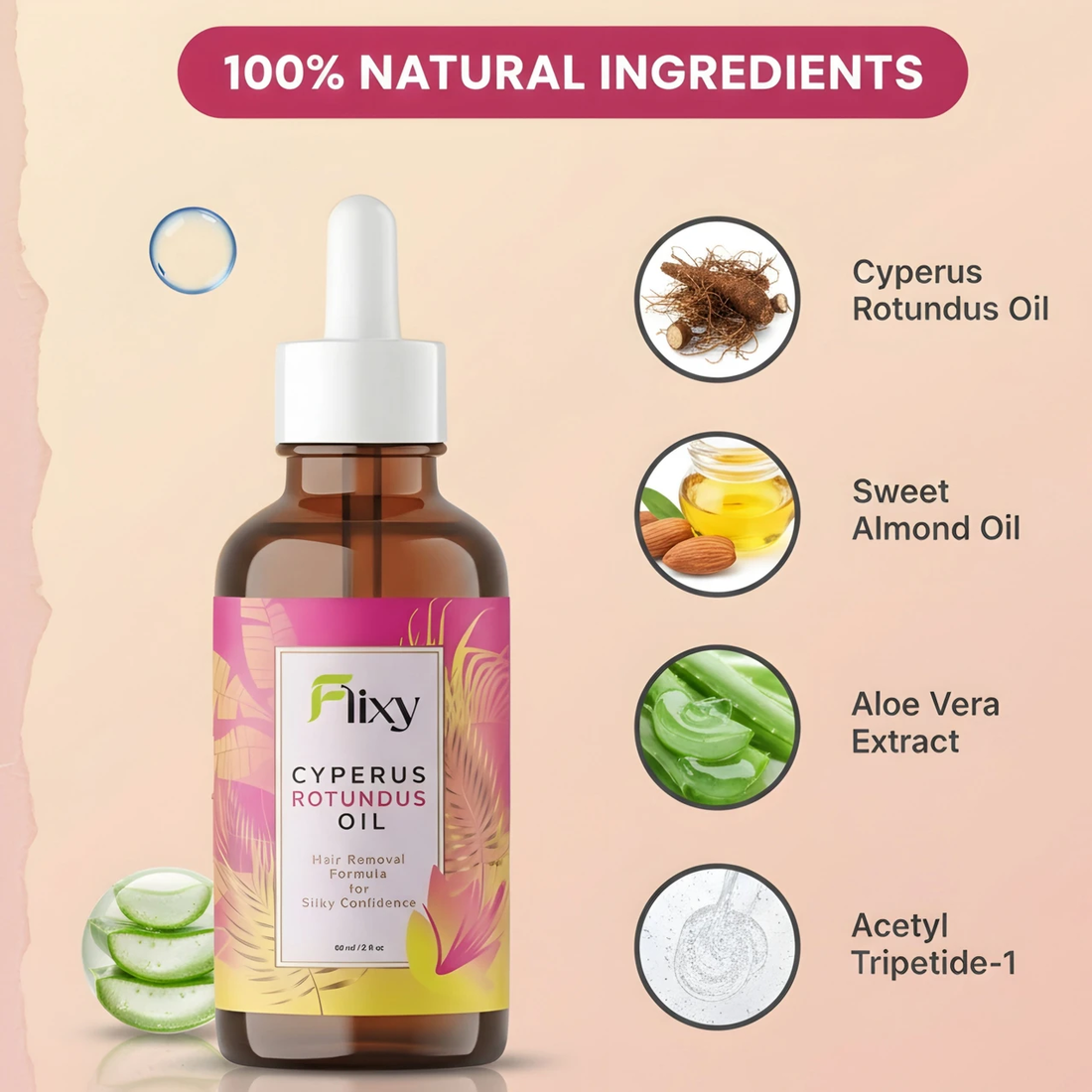 Fixy Cyperus Rotundus Hair Removal Cream 30ml