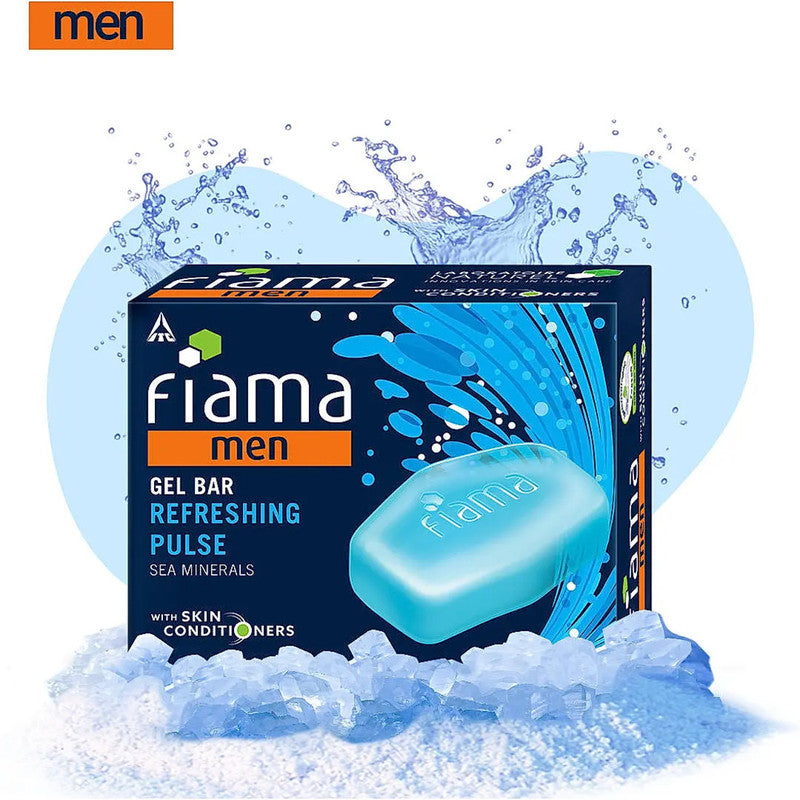 Fiama Men Refreshing Pulse Sea Minerals Gel Bar 125g