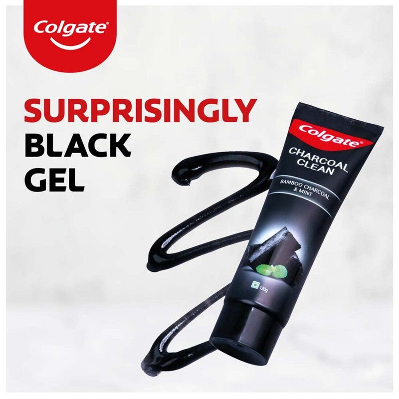 Colgate Charcoal Clean Gel Toothpaste (2x120gm)(Pack of 2)