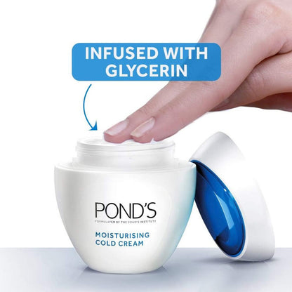 Ponds Moisturing Cold Cream Soft Glowing Skin (55ml - Pack Of 4)