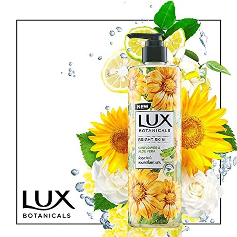 Sunflower & Aloe Vera Lux Botanicals Bright Skin Body Wash 450ml