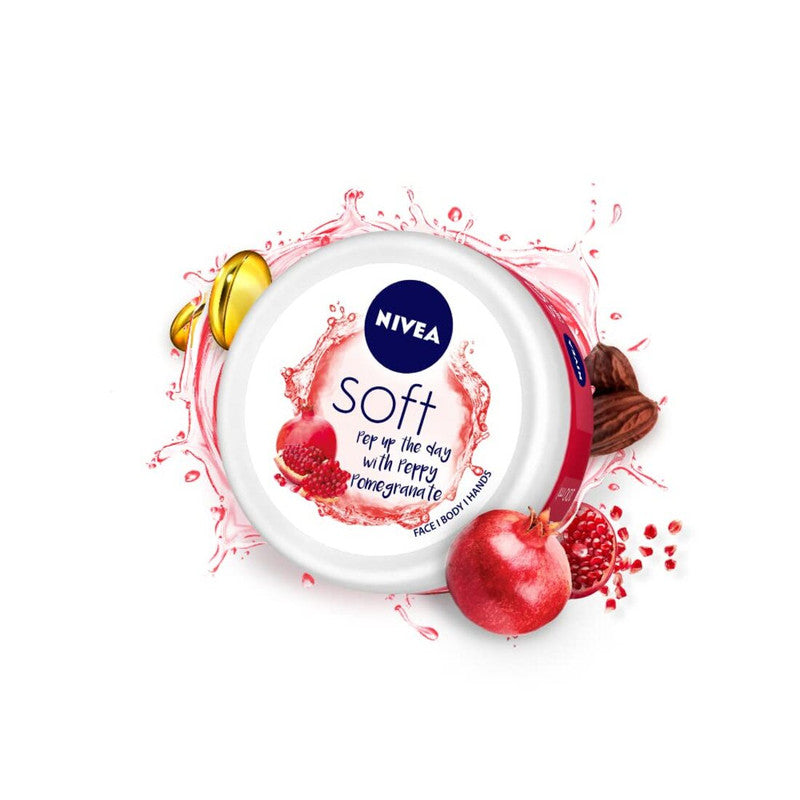 Nivea Soft Peppy Pomegranate Moisturising Cream 200ml