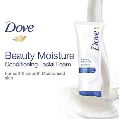 Dove Beauty Moisture Facial Cleansing Foam 50g Pack of 3