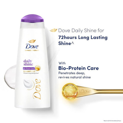 Dove Daily Shine Damage Therapy Shampoo (650ml)(Pack of 2)