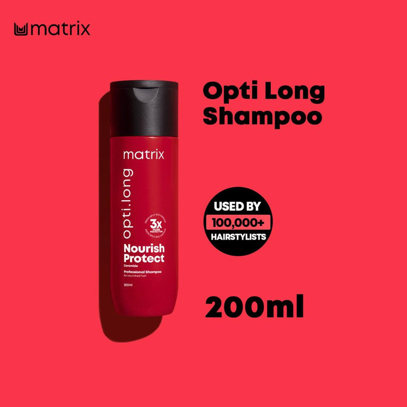 Matrix Opti.long Nourish Protect Ceramide 3x Shampoo 200ml Pack of 3