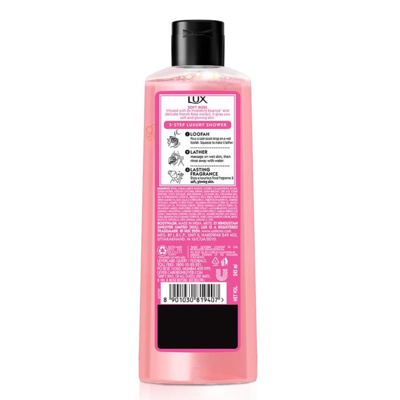 Lux Soft Rose French Rose & Almond Oil Body Wash 245ml Pack of 2