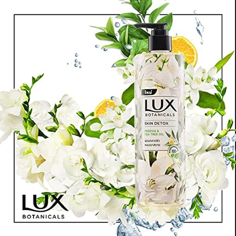 Lux Skin Detox Freesia & Tea Tree Oil Body Wash 450ml Pack of 2