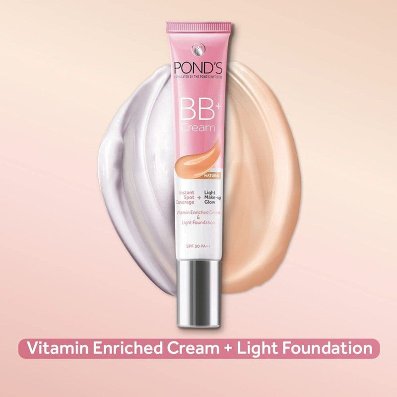 Ponds Bright Beauty BB+ Fairness Cream Spf 30 Natural Tube Of 18 G