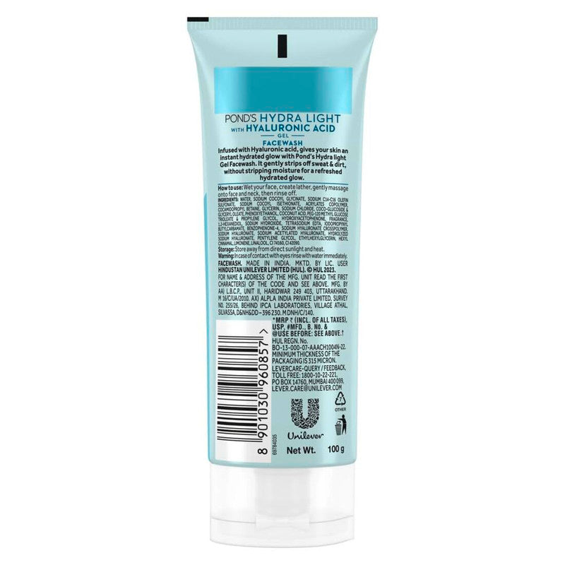 Ponds Hydra Light Gel Face Wash 100g