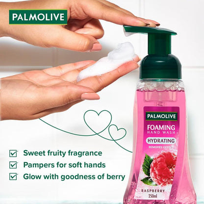 Palmolive Raspberry Hydrating Foaming Hand Wash 250ml Pack of 4