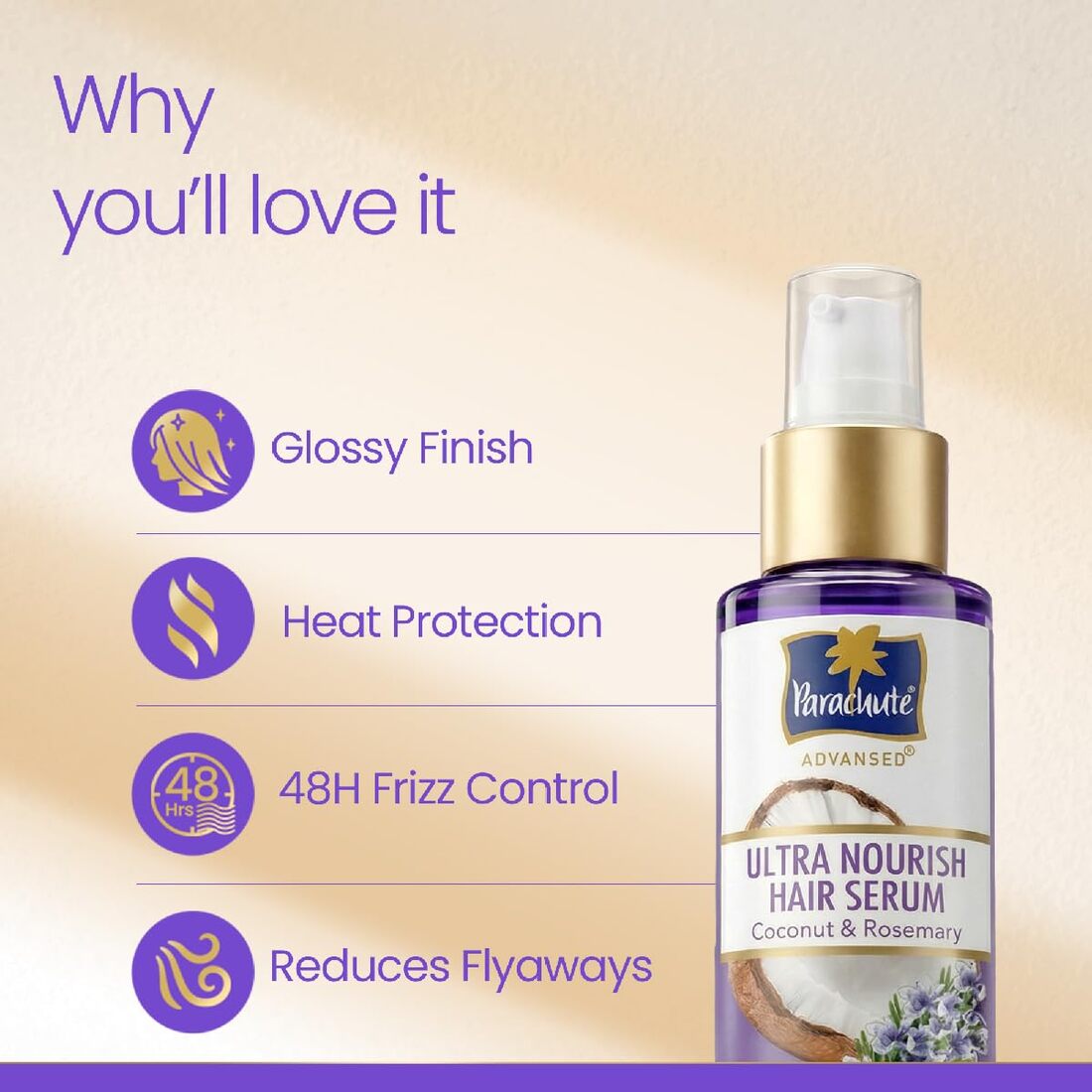 Parachute Advansed Ultra Nourish Coconut & Rosemary Hair Serum 100ml