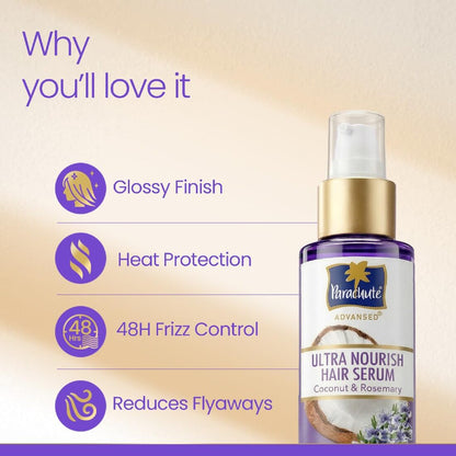 Parachute Advansed Ultra Nourish Coconut & Rosemary Hair Serum 100ml