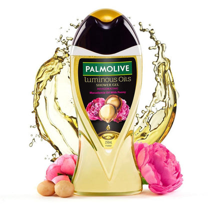 Palmolive Luminous Oil Macadamia Oil With Peony Shower Gel 250ml Pack of 2