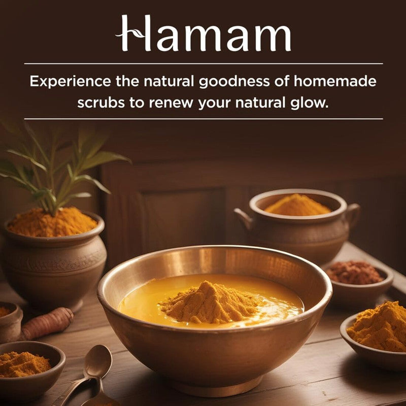 Hamam 100% Pure Turmeric Scrub Soap (3x150g)