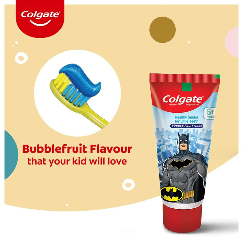 Colgate Bubble Fruit Glow in Dark Anticavity Kids Toothpaste 80g Pack of 2