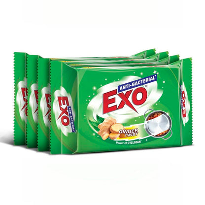 Exo Anti-Bacterial Round Ginger Twist Dishwash Bar (90g x 4N)