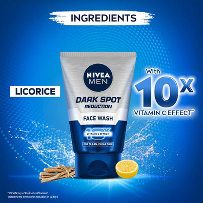 Nivea Men Dark Spot Reduction 10x Face Wash 100g