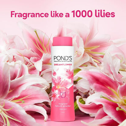 Ponds Dreamflower Frangrant Pink Lily Talcum Powder 400g Pack of 3