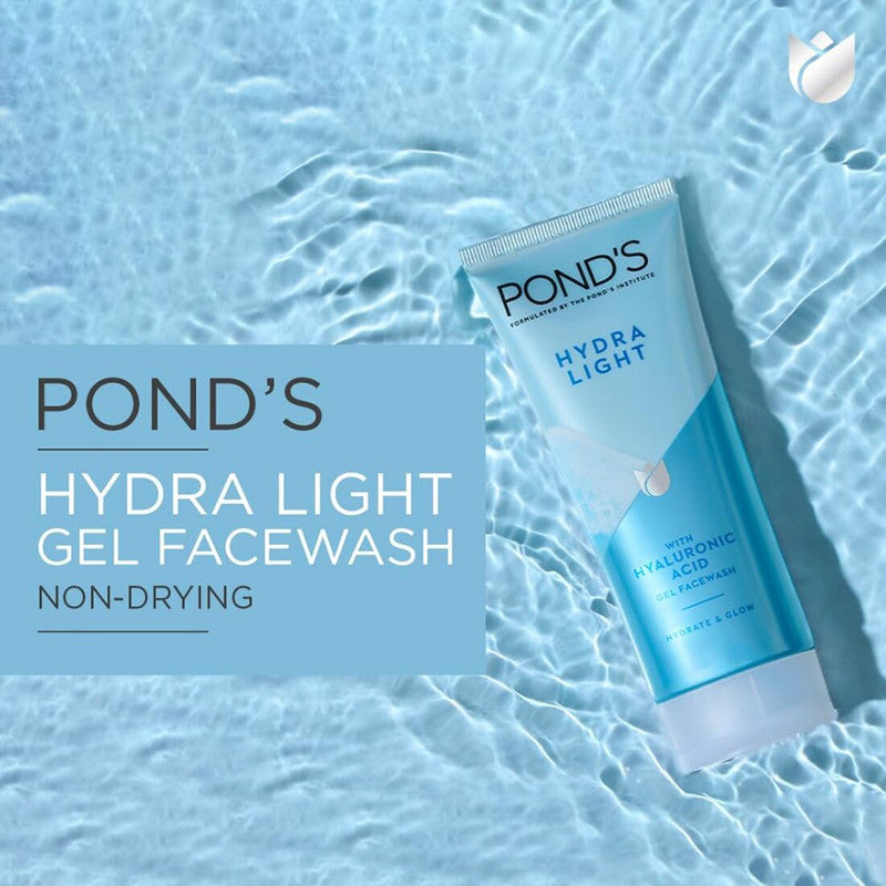 Ponds Hydra Light With Hyaluronic Acid Gel Face Wash (100gm) (Pack of 2)