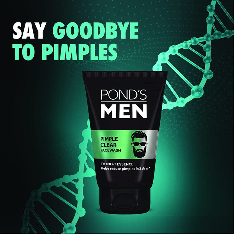Ponds Men Pimple Clear Face Wash - 100 g (Pack Of 4)