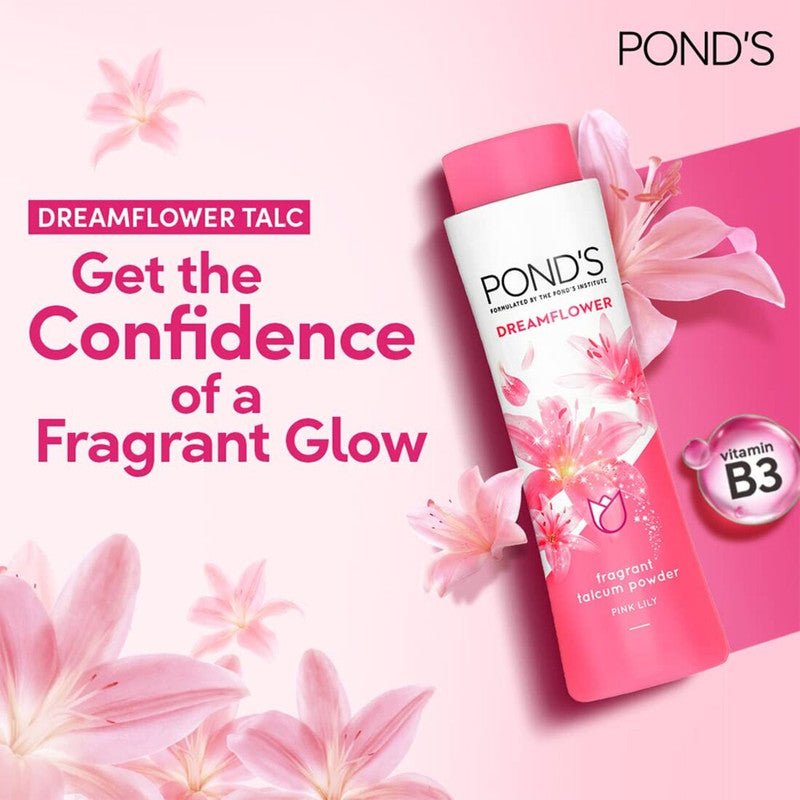 Ponds Dreamflower Frangrant Pink Lily Talcum Powder 400g