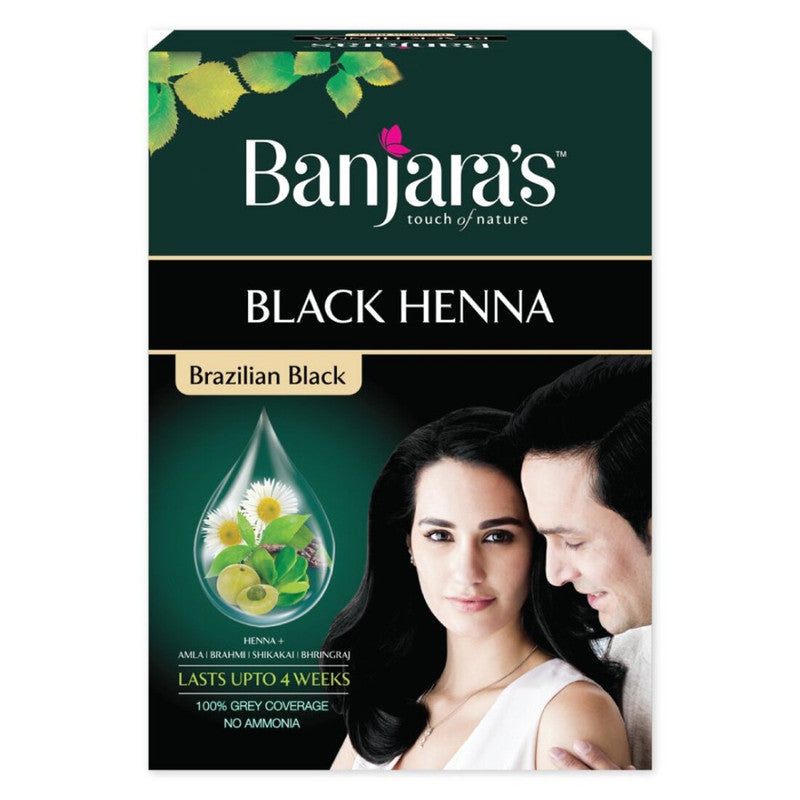 Banjara's Brazilian Black Henna Hair Color 54g