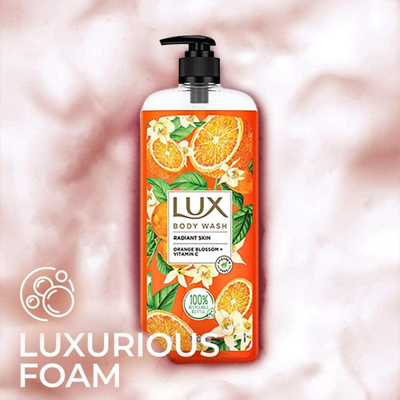 Lux Radiant Skin Orange Blossom + Vitamin C Body Wash 750ml Pack of 2